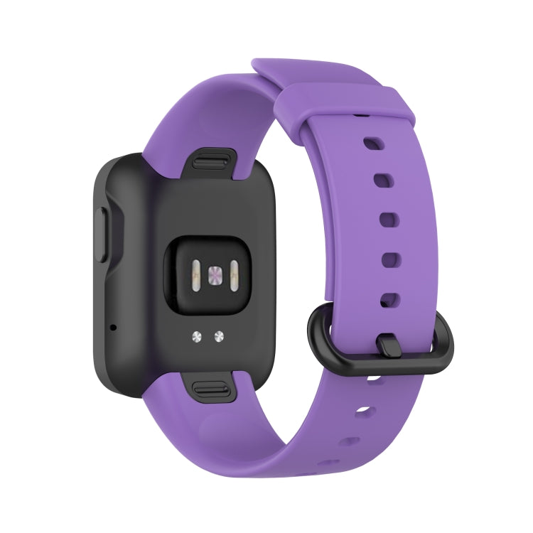 For Xiaomi Mi Watch Lite / Redmi Watch Silicone Watch Band, Size: One Size(Purple) - Smart Wear by buy2fix | Online Shopping UK | buy2fix