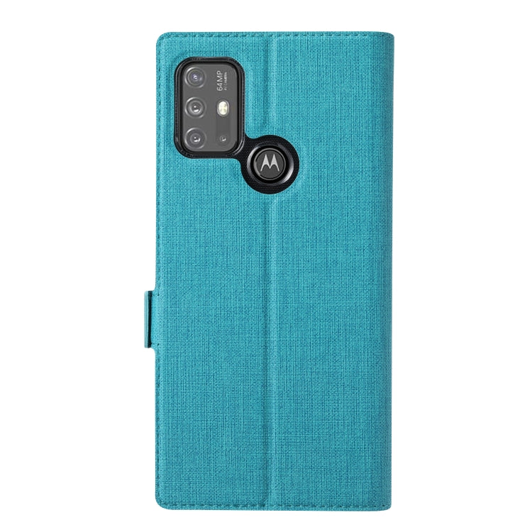 For Motorola Moto G30 / G10 ViLi K Series Shockproof TPU + PU Leather Magnetic Buckle Horizontal Flip Case with Card Slots & Wallet & Holder(Blue) - Motorola Cases by ViLi | Online Shopping UK | buy2fix