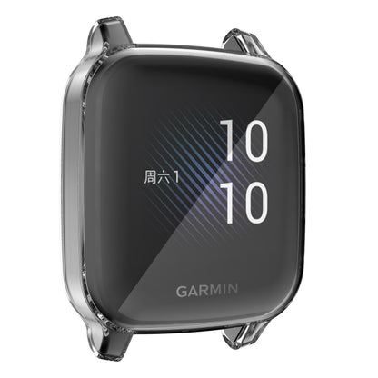 For Garmin Venu Sq Full Coverage TPU Electroplating Protective Case(Transparent) - Smart Wear by buy2fix | Online Shopping UK | buy2fix