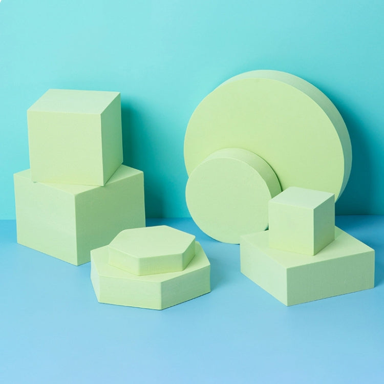 8 in 1 Different Sizes Geometric Cube Solid Color Photography Photo Background Table Shooting Foam Props(Green) - Camera Accessories by buy2fix | Online Shopping UK | buy2fix