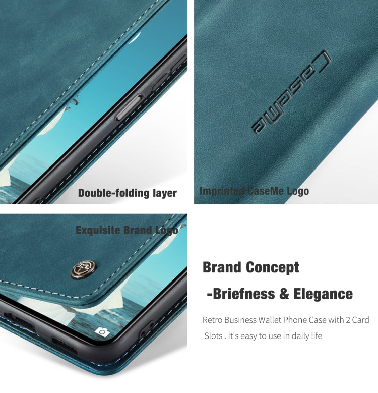 For Xiaomi Mi 11 Lite CaseMe 013 Multifunctional Horizontal Flip Leather Case, with Card Slot & Holder & Wallet(Blue) - Xiaomi Accessories by CaseMe | Online Shopping UK | buy2fix