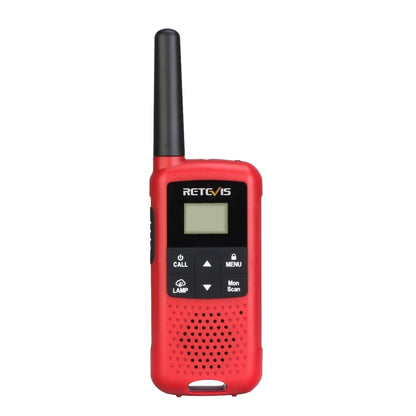 1 Pair RETEVIS RT49B 0.5W US Frequency 462.5500-467.7125MHz 22CHS FRS Two Way Radio Handheld Walkie Talkie, US Plug(Red) - Handheld Walkie Talkie by RETEVIS | Online Shopping UK | buy2fix