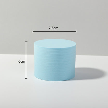 7.6 x 6cm Cylinder Geometric Cube Solid Color Photography Photo Background Table Shooting Foam Props (Light Blue) - Camera Accessories by buy2fix | Online Shopping UK | buy2fix