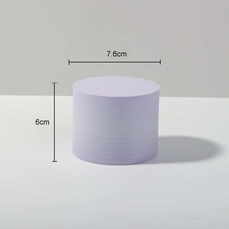 7.6 x 6cm Cylinder Geometric Cube Solid Color Photography Photo Background Table Shooting Foam Props (Purple) - Camera Accessories by buy2fix | Online Shopping UK | buy2fix