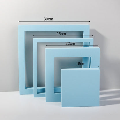 Cube Embedded Combo Kits Geometric Cube Solid Color Photography Photo Background Table Shooting Foam Props (Light Blue) - Camera Accessories by buy2fix | Online Shopping UK | buy2fix