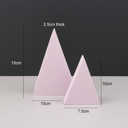 2 x Triangles Combo Kits Geometric Cube Solid Color Photography Photo Background Table Shooting Foam Props (Pink) - Camera Accessories by buy2fix | Online Shopping UK | buy2fix