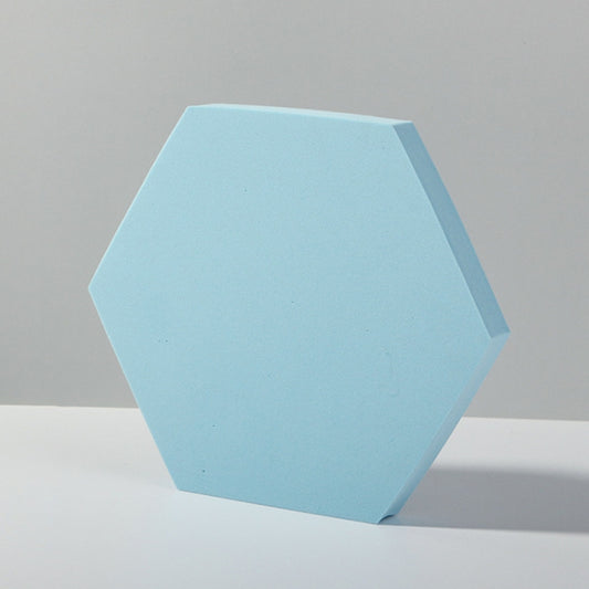 18 x 2cm Hexagon Geometric Cube Solid Color Photography Photo Background Table Shooting Foam Props (Light Blue) - Camera Accessories by buy2fix | Online Shopping UK | buy2fix