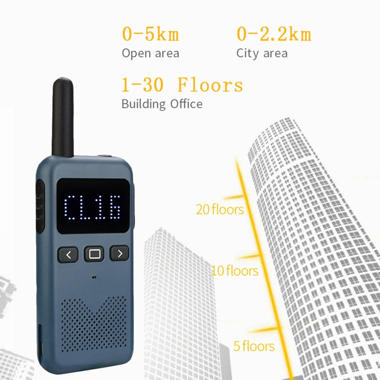 RETEVIS RB619 PMR446 16CHS License-free Two Way Radio Handheld Walkie Talkie, EU Plug(Navy Blue) - Handheld Walkie Talkie by RETEVIS | Online Shopping UK | buy2fix