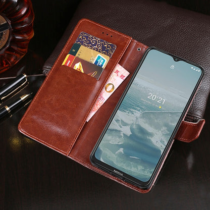 For Nokia G20 / G10 idewei Crazy Horse Texture Horizontal Flip Leather Case with Holder & Card Slots & Wallet(Red) - Nokia Cases by idewei | Online Shopping UK | buy2fix