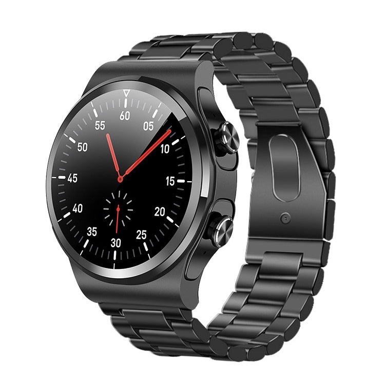 GT69 1.3 inch IPS Touch Screen IP67 Waterproof Bluetooth Earphone Smart Watch, Support Sleep Monitoring / Heart Rate Monitoring / Bluetooth Call(Black Steel Band) - Smart Watches by buy2fix | Online Shopping UK | buy2fix