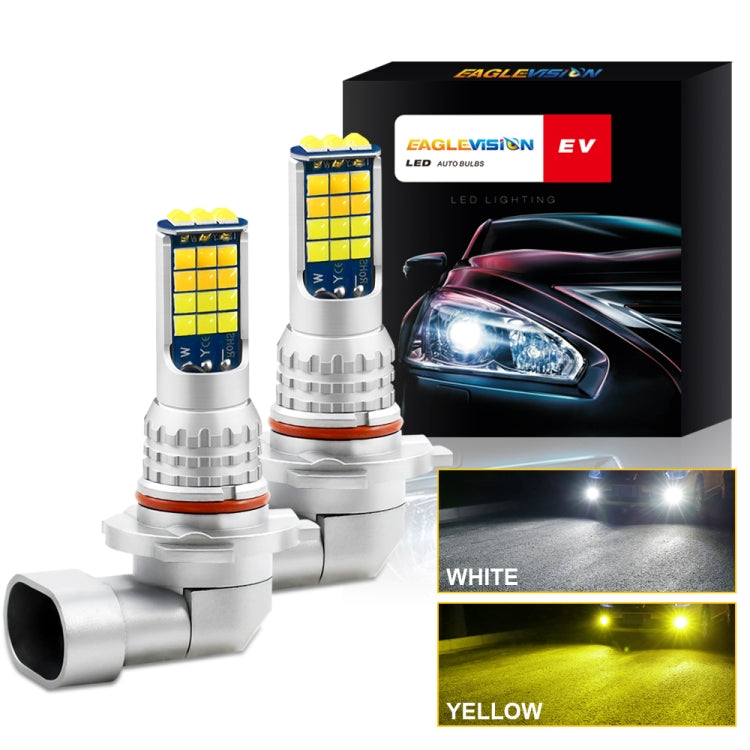 2 PCS V6 9005 DC9-36V 30W 3000LM IP65 Car LED Double Color Fog Light with 30LEDs SMD-2525 Lamp - In Car by buy2fix | Online Shopping UK | buy2fix