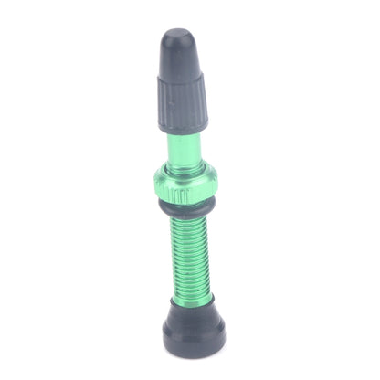 A5598 2 PCS 40mm Green French Tubeless Valve Core with Purple Disassembly Tool for Road Bike - Outdoor & Sports by buy2fix | Online Shopping UK | buy2fix