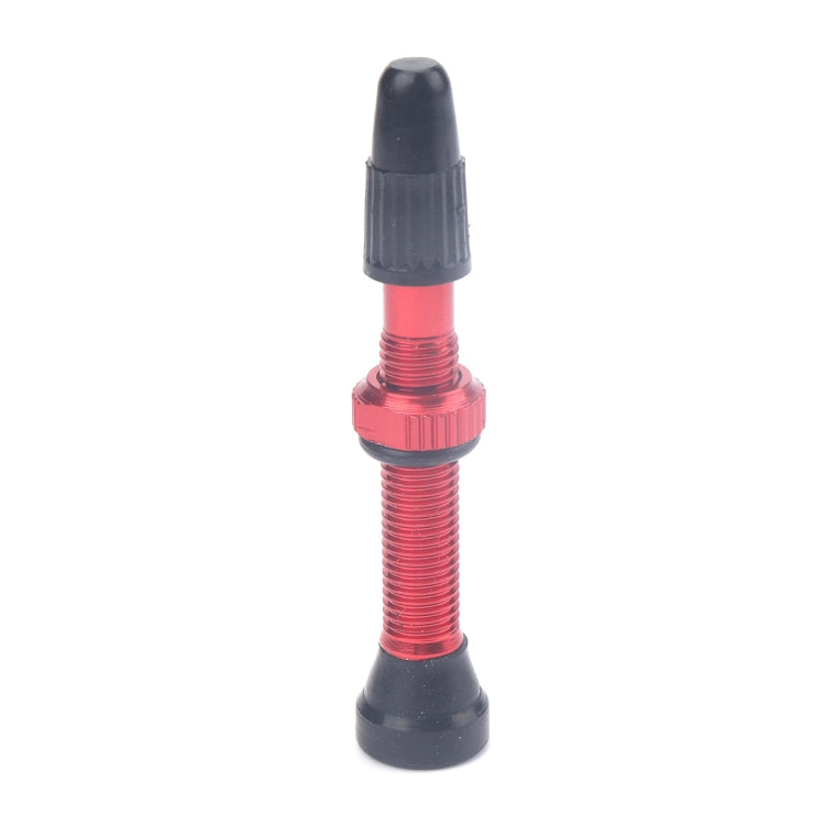 A5593 2 PCS 40mm Red French Tubeless Valve Stem with Repair Kit for Road Bike - Outdoor & Sports by buy2fix | Online Shopping UK | buy2fix