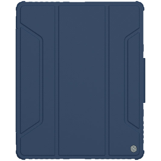 For iPad Pro 12.9 2022 / 2021 / 2020 NILLKIN Bumper Pro Horizontal Flip Leather Tablet Case with Pen Slot & Holder & Sleep / Wake-up Function (Blue) - iPad Pro 12.9 (2022/2021) Cases by NILLKIN | Online Shopping UK | buy2fix