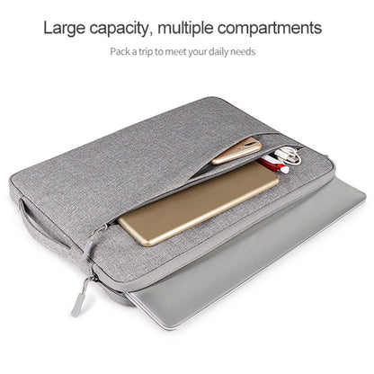 ND01DS Polyester Notebook Laptop Liner Bag with Small Bag, Size:14.1-15.4 inch(Deep Space Gray) - 15 inch by buy2fix | Online Shopping UK | buy2fix