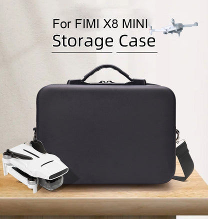 Portable Single Shoulder Storage Travel Carrying Cover Case Box with Baffle Separator for FIMI X8 mini(Black + Black Liner) - DJI & GoPro Accessories by buy2fix | Online Shopping UK | buy2fix