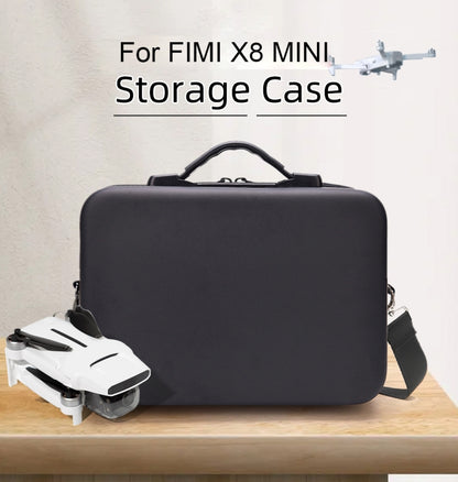 Single Shoulder Storage Bag Shockproof Waterproof Travel Carrying Cover Hard Case for FIMI X8 Mini(Black + Black Liner) - DJI & GoPro Accessories by buy2fix | Online Shopping UK | buy2fix