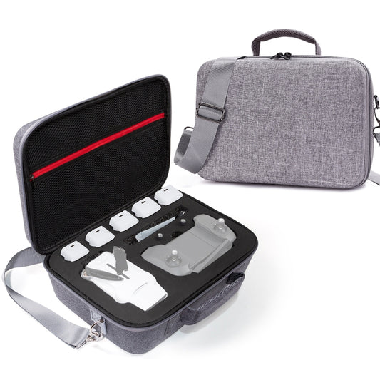 Grey Canvas Single Shoulder Storage Bag Shockproof Waterproof Travel Carrying Cover Hard Case for FIMI X8 Mini(Black + Black Liner) - DJI & GoPro Accessories by buy2fix | Online Shopping UK | buy2fix