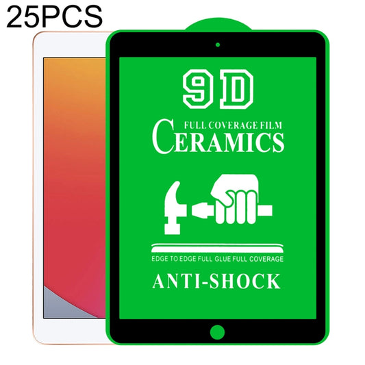 25 PCS 9D Full Screen Full Glue Ceramic Film For iPad 10.2 2021 / 2020 / 2019 - iPad 10.2 Tempered Glass by buy2fix | Online Shopping UK | buy2fix