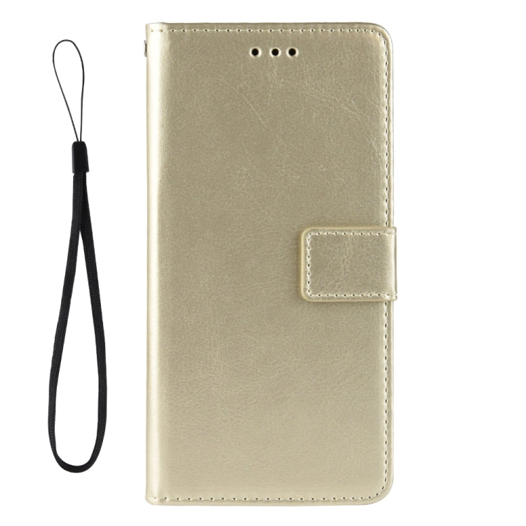 For OnePlus Nord CE 5G Crazy Horse Texture Horizontal Flip Leather Case with Holder & Card Slots & Lanyard(Gold) - OnePlus Cases by buy2fix | Online Shopping UK | buy2fix