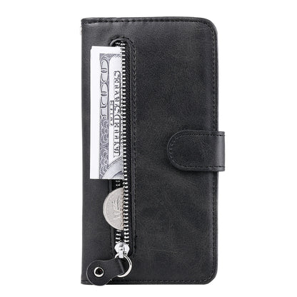 For Xiaomi Redmi Note 10 5G / Poco M3 Pro 5G Fashion Calf Texture Zipper Horizontal Flip Leather Case with Holder & Card Slots & Wallet(Black) - Xiaomi Cases by buy2fix | Online Shopping UK | buy2fix