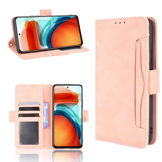 For Xiaomi Redmi Note 10 Pro 5G / Poco X3 GT Skin Feel Calf Pattern Horizontal Flip Leather Case with Holder & Card Slots & Photo Frame(Pink) - Xiaomi Cases by buy2fix | Online Shopping UK | buy2fix