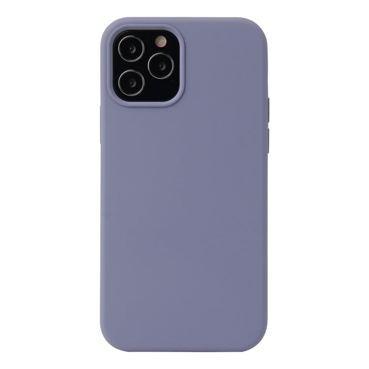 For iPhone 13 Pro Solid Color Liquid Silicone Shockproof Protective Case (Lavender Grey) - iPhone 13 Pro Cases by buy2fix | Online Shopping UK | buy2fix