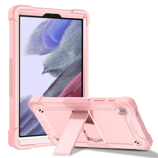 For Samsung Galaxy Tab A7 Lite T225/T220 Silicone + PC Shockproof Protective Case with Holder(Rose Gold) - Tab A7 Lite T220 / T225 by buy2fix | Online Shopping UK | buy2fix