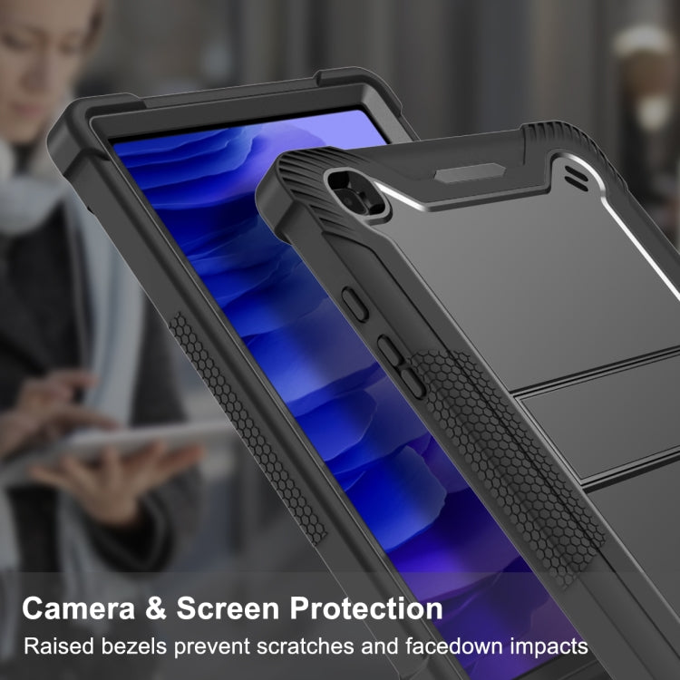 For Samsung Galaxy Tab A7 10.4 (2020) Silicone + PC Shockproof Protective Case with Holder(Black) - Other Galaxy Tab PC by buy2fix | Online Shopping UK | buy2fix