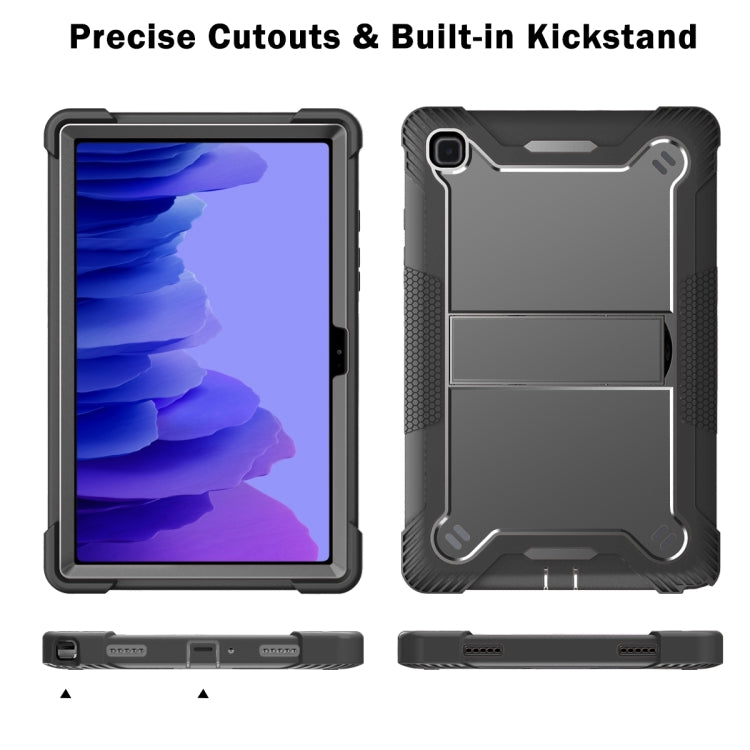 For Samsung Galaxy Tab A7 10.4 (2020) Silicone + PC Shockproof Protective Case with Holder(Black) - Other Galaxy Tab PC by buy2fix | Online Shopping UK | buy2fix