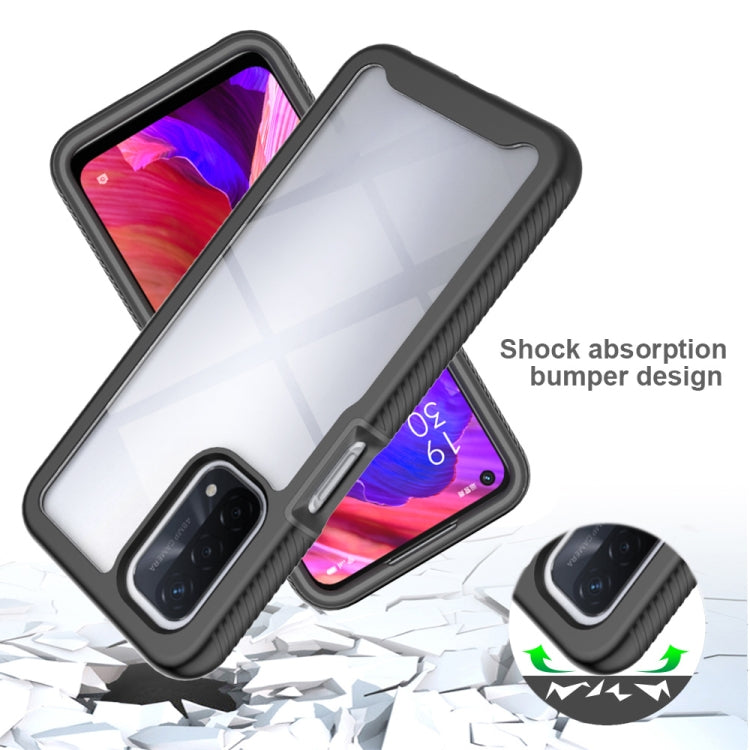 For OPPO A54 5G / A74 5G Starry Sky Solid Color Series Shockproof PC + TPU Case(Rose Red) - OPPO Cases by buy2fix | Online Shopping UK | buy2fix