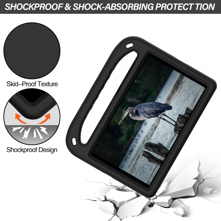For Samsung Galaxy Tab A 8.0 2019 SM-T290 / SM-T295 Handle Portable EVA Shockproof Anti Falling Protective Case with Triangle Holder(Black) - Other Galaxy Tab PC by buy2fix | Online Shopping UK | buy2fix