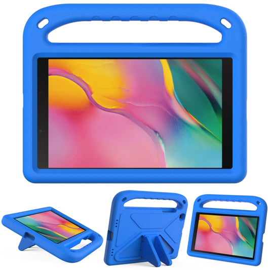 For Samsung Galaxy Tab A 8.0 2019 SM-T290 / SM-T295 Handle Portable EVA Shockproof Anti Falling Protective Case with Triangle Holder(Blue) - Other Galaxy Tab PC by buy2fix | Online Shopping UK | buy2fix