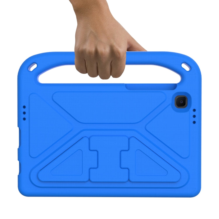 For Samsung Galaxy Tab A7 Lite 8.7 SM-T220 / SM-T225 Handle Portable EVA Shockproof Anti Falling Protective Case with Triangle Holder(Blue) - Tab A7 Lite T220 / T225 by buy2fix | Online Shopping UK | buy2fix