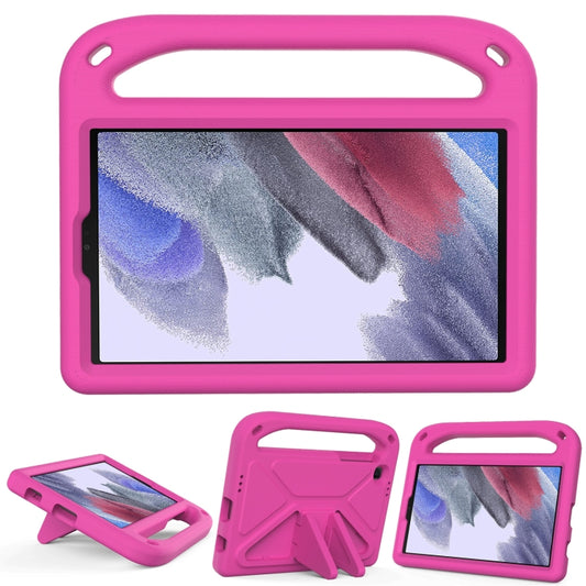 For Samsung Galaxy Tab A7 Lite 8.7 SM-T220 / SM-T225 Handle Portable EVA Shockproof Anti Falling Protective Case with Triangle Holder(Rose Red) - Tab A7 Lite T220 / T225 by buy2fix | Online Shopping UK | buy2fix