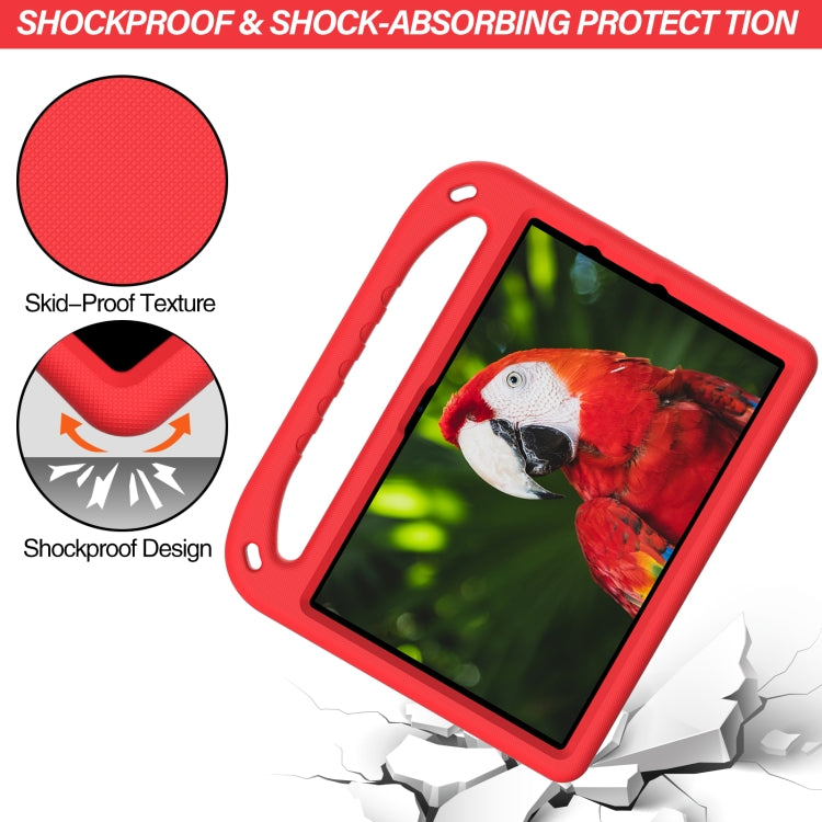 For Amazon Fire HD 10 2021 Handle Portable EVA Shockproof Anti Falling Protective Case with Triangle Holder(Red) - Amazon by buy2fix | Online Shopping UK | buy2fix