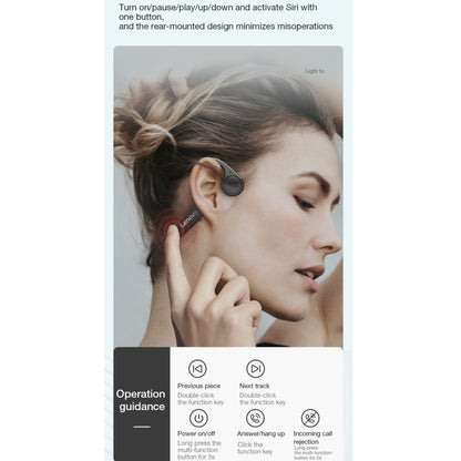 Lenovo X4 Bluetooth 5.0 Waterproof Bone Conduction Wireless Bluetooth Earphone(Black) - Apple Accessories by Lenovo | Online Shopping UK | buy2fix