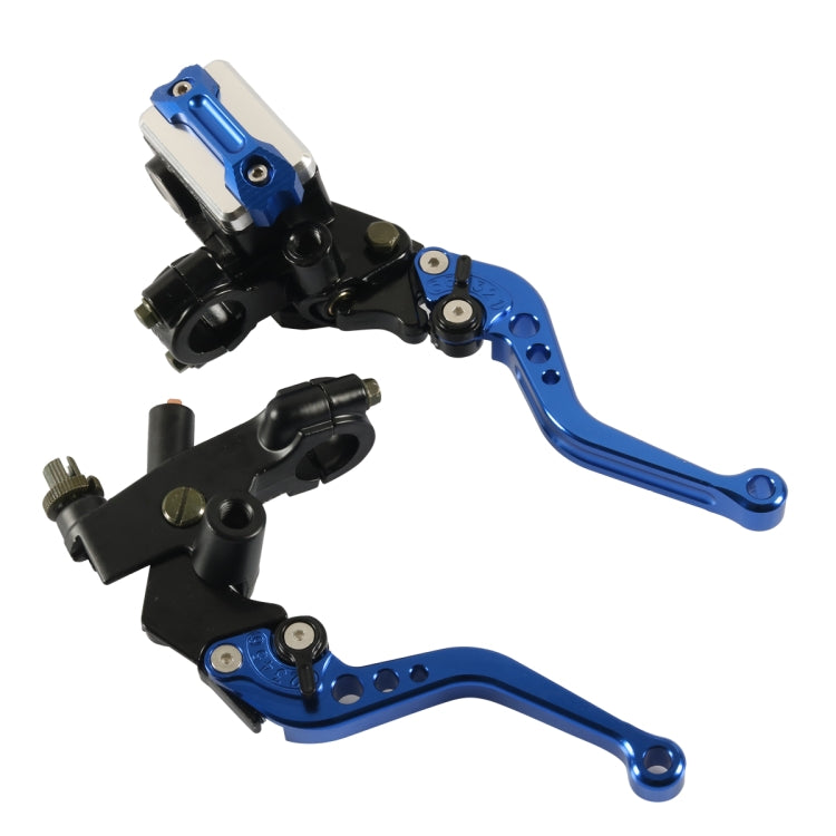 1 Pair A6313-01 22mm Motorcycle Brake and Clutch Master Cylinder Hydraulic Handbrake Handle(Blue) - In Car by buy2fix | Online Shopping UK | buy2fix