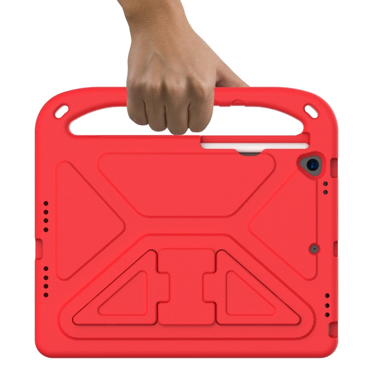 For iPad 10.2 2021 / 2020 / 2019 Handle Portable EVA Shockproof Protective Case with Triangle Holder(Red) - iPad 10.2 Cases by buy2fix | Online Shopping UK | buy2fix