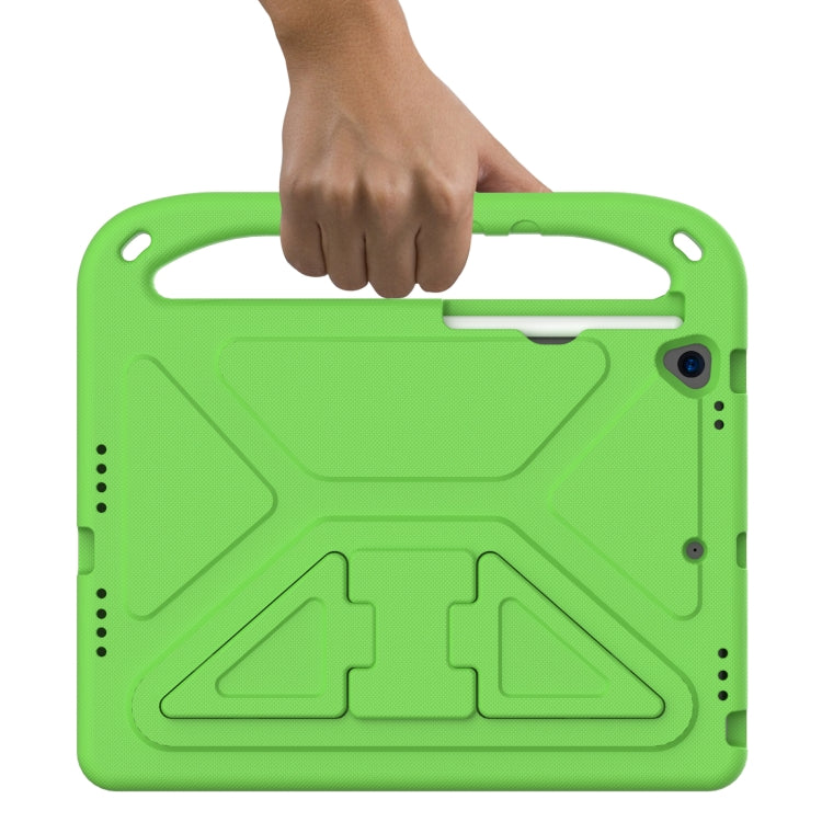 For iPad 10.2 2021 / 2020 / 2019 Handle Portable EVA Shockproof Protective Case with Triangle Holder(Green) - iPad 10.2 Cases by buy2fix | Online Shopping UK | buy2fix