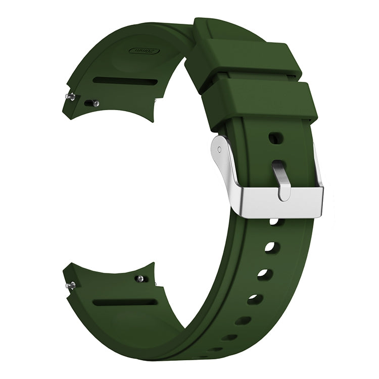 For Samsung Galaxy Watch4 40mm Silicone Watch Band(Army Green) - Smart Wear by buy2fix | Online Shopping UK | buy2fix