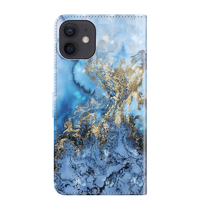 For iPhone 13 3D Painting Pattern Horizontal Flip TPU + PU Leather Case with Holder & Card Slots & Wallet(Milky Way) - Apple Accessories by buy2fix | Online Shopping UK | buy2fix