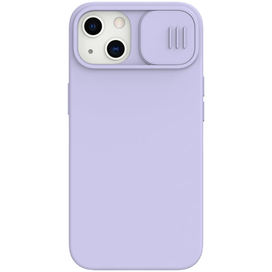 For iPhone 13 NILLKIN CamShield MagSafe Magnetic Liquid Silicone + PC Full Coverage Case(Purple) - iPhone 13 Cases by NILLKIN | Online Shopping UK | buy2fix