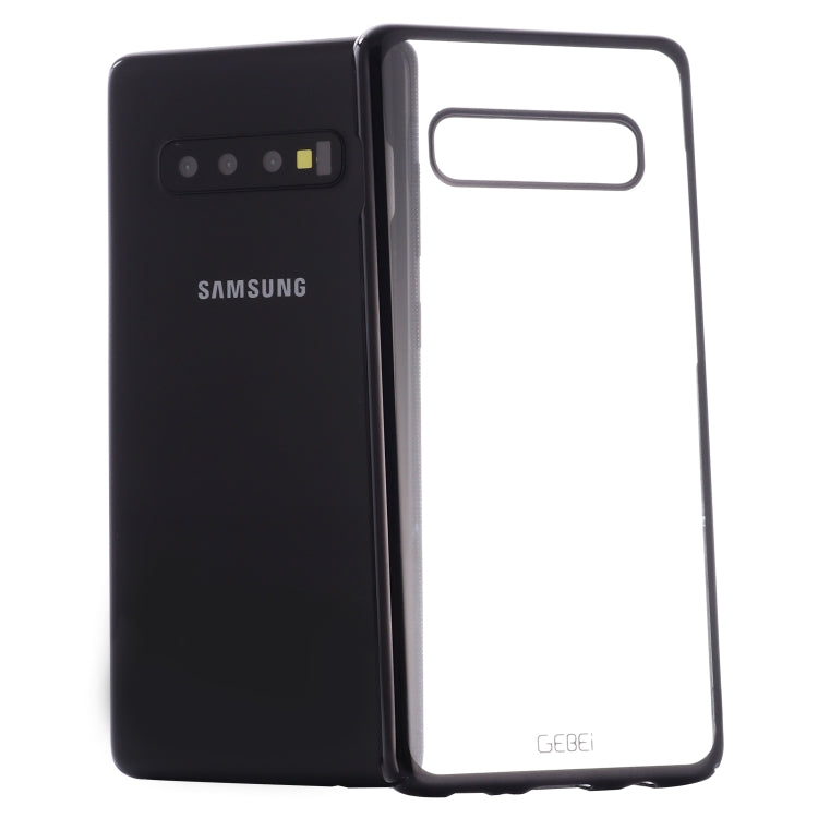 For Galaxy S10 GEBEI Shockproof  Plating PC Protective Case(Black) - Galaxy Phone Cases by GEBEI | Online Shopping UK | buy2fix