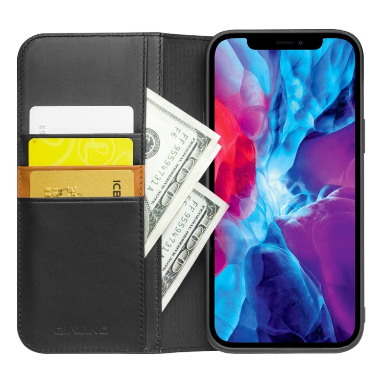 For iPhone 13 Pro Max QIALINO Business Horizontal Flip Leather Case with Holder & Card Slots & Wallet (Black) - Apple Accessories by QIALINO | Online Shopping UK | buy2fix
