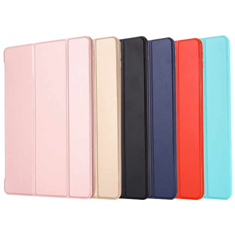 For iPad 10.2 2021 / 2020 / 2019 GEBEI Shockproof Horizontal Flip Leather Case with Three-folding Holder(Black) - iPad 10.2 Cases by GEBEI | Online Shopping UK | buy2fix