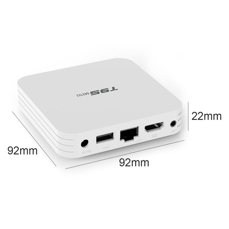 T95MINI 4K HD Network TV Set Top Box, Android 10.0, Allwinner H313 Quad Core 64-bit Cortex-A53, 1GB + 8GB, Support 2.4G WiFi, HDMI, AV, LAN, USB 2.0, US Plug - Consumer Electronics by buy2fix | Online Shopping UK | buy2fix