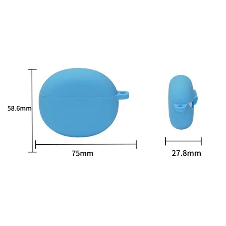 For OPPO Enco Air Anti-fall Wireless Earphone Silicone Protective Case with Hook(Sky Blue) - Other Earphone Case by buy2fix | Online Shopping UK | buy2fix