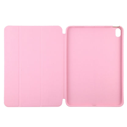 For iPad mini 6 3-fold Horizontal Flip Smart Leather Tablet Case with Sleep / Wake-up Function & Holder(Pink) - Apple Accessories by buy2fix | Online Shopping UK | buy2fix