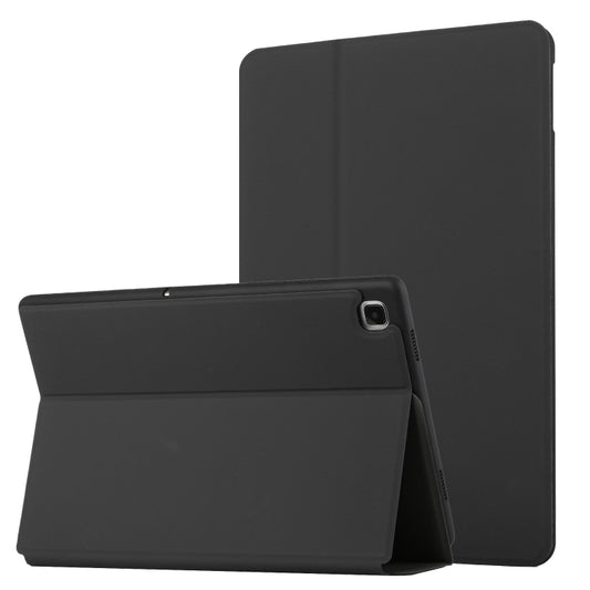 For Samsung Galaxy Tab S6 Lite 10.4 P610/P615 Dual-Folding Horizontal Flip Tablet Leather Case with Holder & Sleep / Wake-up Function(Black) - Samsung Accessories by buy2fix | Online Shopping UK | buy2fix